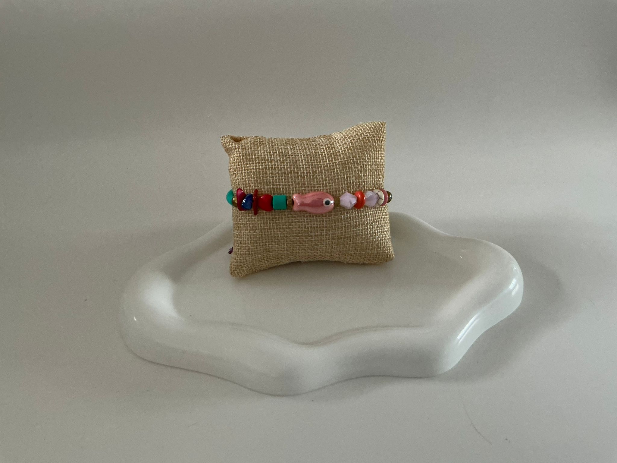 pink fish mini bracelet pink fish mini bracelet