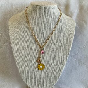daisy duo necklace