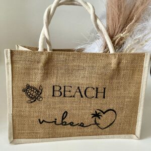 beach vibes tote bag