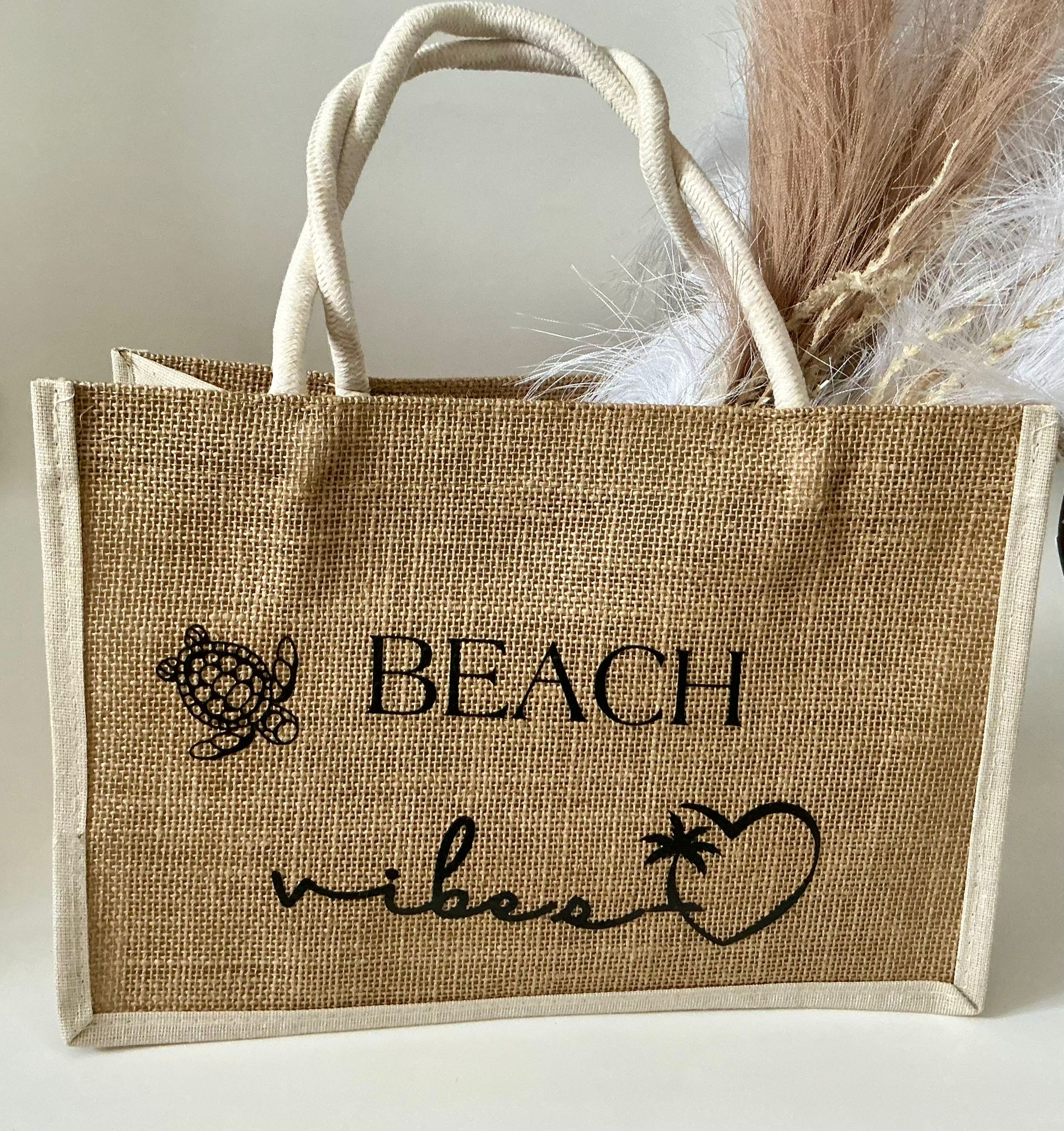 beach vibes tote bag